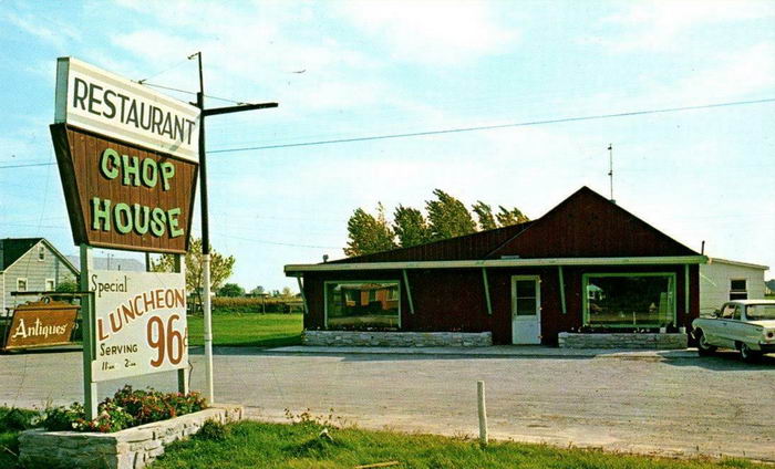 Chop House Restaurant - Old Postcard (newer photo)